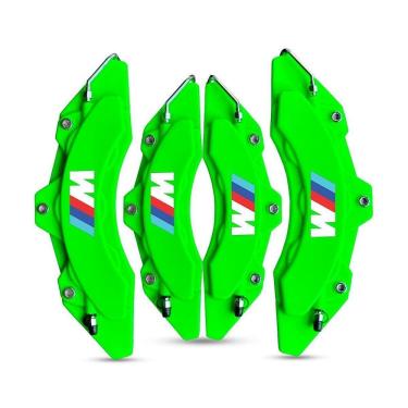 Imagem de Kit Capa Pinça P/Freio M3/Bmw Verde + Cola 50G Capa De Pinça