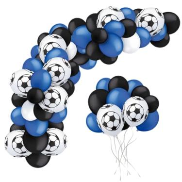 Imagem de Kit Balão Bexiga Futebol Grêmio Decoração Aniversário Festa Time de Futebol Arco de Baloes Bexigas Decoração De Aniversário para Festa Arco de Balões Bolas Balão Bexiga Orgânico