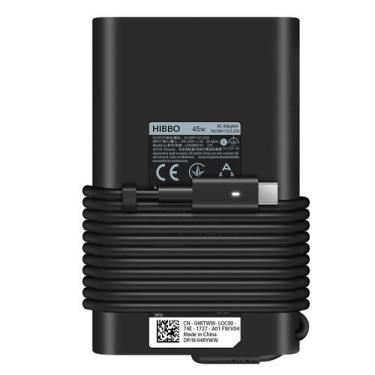 Imagem de Carregador HIBBO 45W USB C Fast Power Adapter para laptop Dell