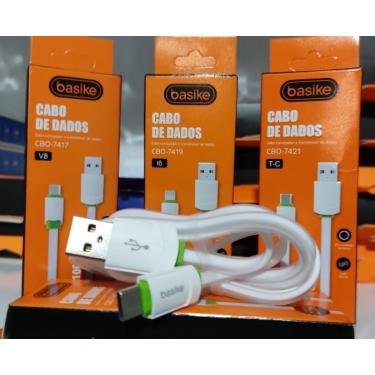 Imagem de Cabo De Dados Basike Type C em PCV branco  2.4A Cbo-7421
