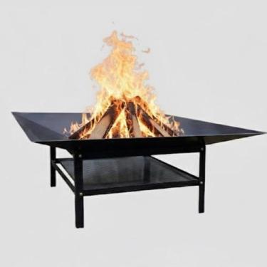 Imagem de Lareira 70cm p/ Jardim Fogueira Externa Portatil a Lenha - Lazer e Voc