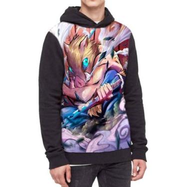 Imagem de Moletom Com Capuz Kimetsu No Yaiba Inosuke Ref:791 - smoke, Preto, GG