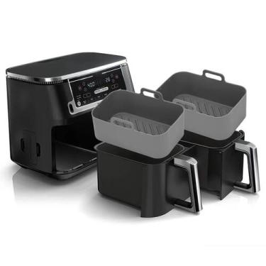 Imagem de Forros de silicone para fritadeira Air Fryer para Ninja Foodi Dual DZ2