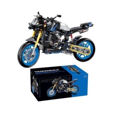 Imagem de Blocos De Montar De Motocicleta Em Escala 1:8 Para Meninos, Brinquedos