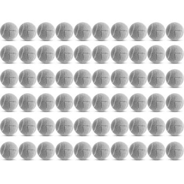 Imagem de Bolas de tênis cinza pré-cortadas Macarrie, 60 peças, 6,3 cm