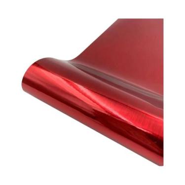 Imagem de Folha De Vinil Adesivo Textura Meridian Em Ouro, Prata E Vermelho Para