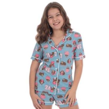 Imagem de Pijama Americano Juvenil Menina Estampado Victory-Feminino