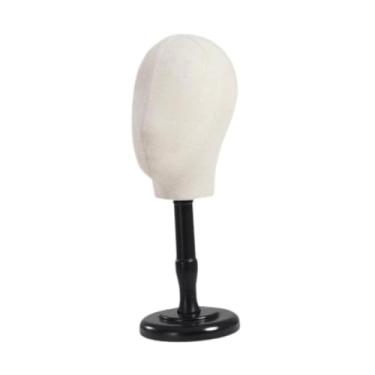Imagem de Generic Suporte de exibição de chapéu de mesa, modelo de cabeça de manequim, cabideiro de chapéu, modelo de cabeça, chapéus, boné, exibição de peruca, modelo, Base Preta