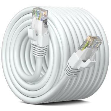 Imagem de Maximm Cabo Ethernet Cat 6 200 Pés - Cabo Lan de Alta Velocidade, Cabo de Internet, Cabo Patch e Cabo de Rede - Cabo Ethernet Utp, 10 Gbps, 550 Mhz - Branco