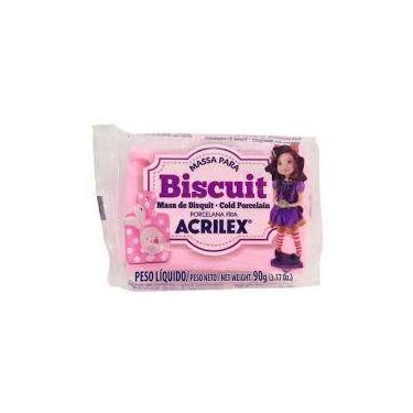 Imagem de Massa de Biscuit Acrilex Rosa 90G