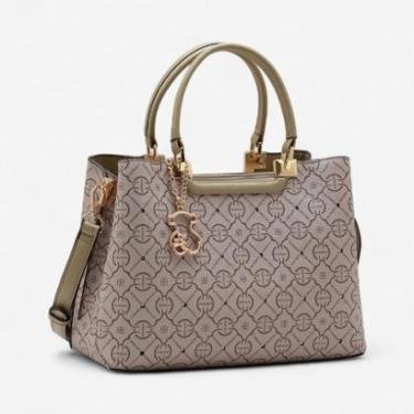 Imagem de Bolsa Feminina Chenson Classic Cristal Estruturada Casual Natural-Feminino