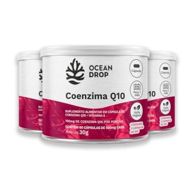 Imagem de Kit 3 Coenzima Q10 e Vit. E Ocean Drop 60 Cápsulas