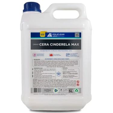 Imagem de Cera Acrílica Auto Brilho Tráfego Intenso Cinderela Max 5 Litros Policlean