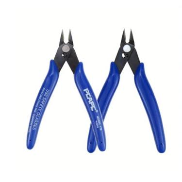 Imagem de 2 peças de alicate eletrônico industrial de aço cromo vanádio para corte de fios, corte de plástico, modelo durável, tesoura de ferramentas manuais faça você mesmo