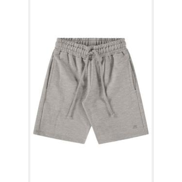 Imagem de Bermuda Básica Infantil para Meninos Up Baby, Cinza, 6