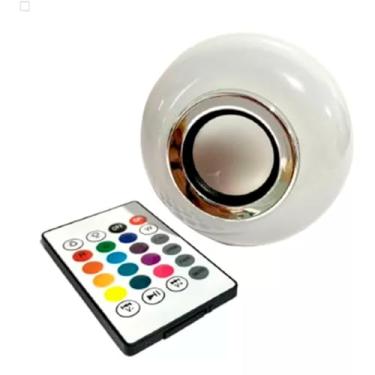 Imagem de Lâmpada Musical DUPIN com LED RGB com Caixa de Som Bluetooth e Controle Remoto - E27 para Quarto, Sala e Festas