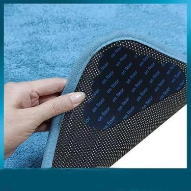 Imagem de Fita de carpete super forte e aderente para tapete: suporte de tapete antiderrapante, lavável, reutilizável - perfeito para pisos de madeira - 8 peças de prendedores de canto de tapete antiderrapante