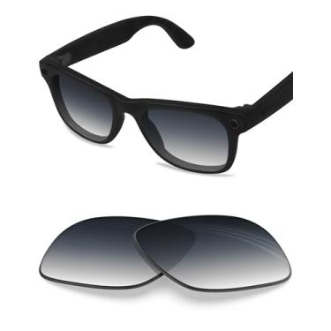 Imagem de BLAZERBUCK Lentes de reposição anti-sal para RayBan Meta Wayfarer RW4006 50 mm - Cinza dégradé