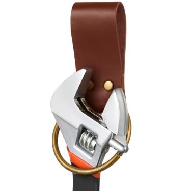Imagem de Sadnyy 1 peça de suporte de martelo de couro para cinto, serve para cintos de até 5 cm de largura, acessórios de ferramentas para coldre de machado de martelo para artesanato em madeira, carpinteiros