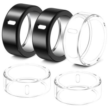 Imagem de Pacote com 5 capas de anel de TPU Hexasider para Oura Ring Gen 3/4