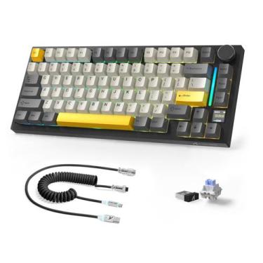 Imagem de Teclado RGB mecânico sem fio A.JAZZ Attack Shark X820Ultra 75%