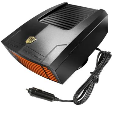 Imagem de Aquecedor de carro de 12 V (plugue de isqueiro), descongelador portátil de carro de 150 W, aquecedor 2 em 1 e ventilador