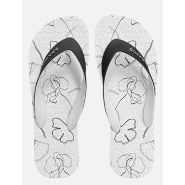 Imagem de Chinelo Aramis Masculino ARM1086 Basic Dark Flowers Branco-Masculino
