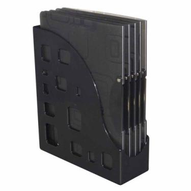 Imagem de Porta Revista Organizador Objetos Multifuncional Preto Dello - Delo