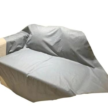 Imagem de Capa para Sofá, Manta para Sofá em Suede Liso Aveludado, 1.40m/2m/3m(Cinza,8 Lugares (4,00x1,40m))