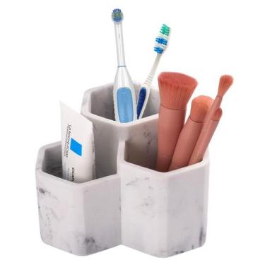 Imagem de Suporte de escova de dentes SZYRL Organizador de banheiro para escova 