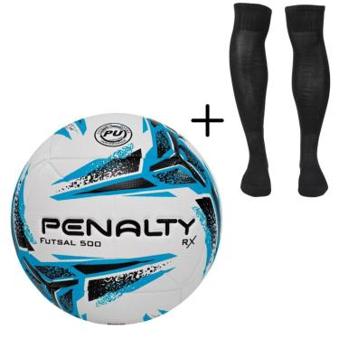 Imagem de Kit 01 Bola De Futsal Penalty RX 500 XXIII + 01 Meião Penalty Storm-Masculino