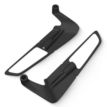 Imagem de Espelhos retrovisores de asa de vento giratórios de 360° para Duke 390 690 790 1290 MT-07 MT09 para Vulcan S GSXS750 Z650 Z900 Z1000 Street Bike espelhos retrovisores ajustáveis para Kawasaki Yamaha