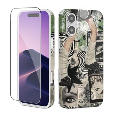 Imagem de GEQCDBN Compatível com capa para iPhone 17, capa protetora estética de TPU (poliuretano termoplástico) macio e macio à prova de choque para mulheres e meninas 15,5 cm multicolorido
