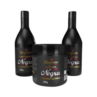 Imagem de Kit Matizador Shampoo Lama Capilar Tons Escuros - Maycrene, kitlama