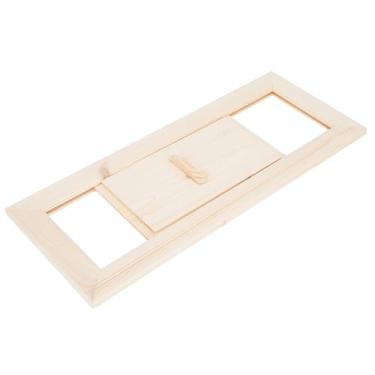 Imagem de Domary Grade de Ventilação de Ar de Cicuta, Painel de Ventilação de Sauna a Durável, Fácil Instalação para Ar Fresco, Feita de Cicuta de, Polimento de Borda Lisa,