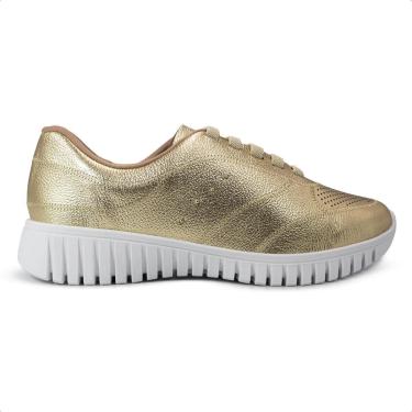 Imagem de Tênis Usaflex Feminino Couro Detalhe Rebite Casual AE22038-Feminino