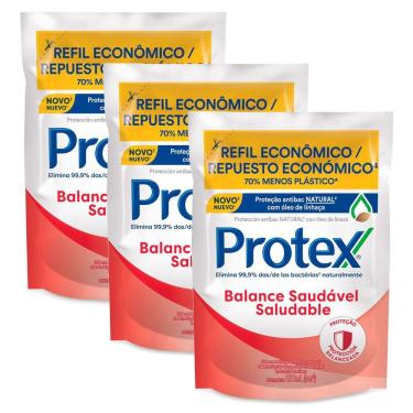 Imagem de Kit 3 Sabonete Líquido Protex Balance Refil com 200ml