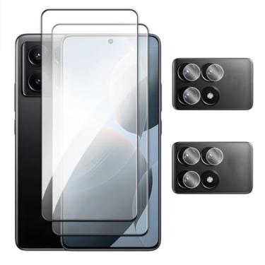 Imagem de 4 em 1, para POCO X6 Pro 5G, vidro, para POCO X3 X4 GT X5 X6 Pro, Vidro Temperado 2.5D Protetor de Tela Total, Para POCO X6 Pro, Filme