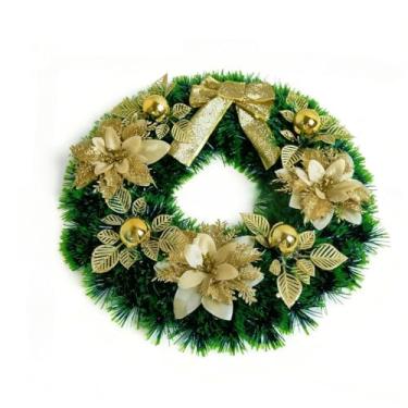 Imagem de Guirlanda Festão Porta Natal Verde Decorada (GUI004)