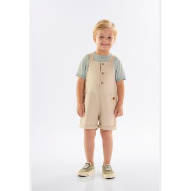 Imagem de Jardineira Infantil para Menino em Linho com Elastano Up Baby-Masculino