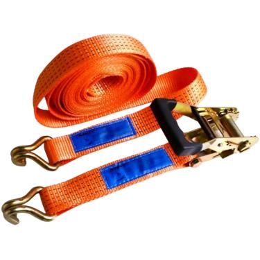 Imagem de Conjunto Cinta Catraca 9m 5 Toneladas Carga Reforçada Laranja Mave