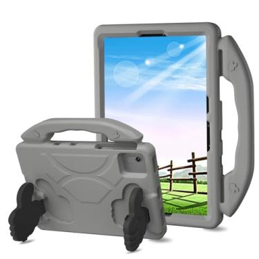 Imagem de Sfulatdc Capa infantil para tablet com alça e suporte, leve, à prova de choque, compatível com Samsung Galaxy Tab S9/S10 FE/S10 Lite/S11 cinza