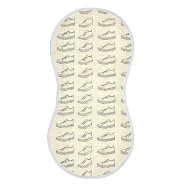 Imagem de STAYTOP 1 peça de sapatos de desenho animado panos de arroto para bebês meninos meninas e toalha de recém-nascido, panos grandes absorventes para arrotar