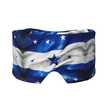 Imagem de Máscara protetora para olhos e orelhas com estampa de bandeira de Honduras, respirável, ajustável, blecaute, confortável