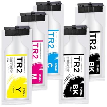 Imagem de Cartucho de tinta TR2 de substituição para Roland TR2 Ink pacote com 5 compatível com Roland TrueVIS SG-300 SG-540 SG2-300 SG2-540 SG2-640 SG3-300 SG3-540 VG-540 VG-640 VG2-540 VG2-640 VG2-640 VG2-66