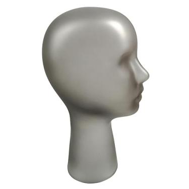 Imagem de VASO DE VIDRO CINZA FORMATO ROSTO