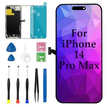 Imagem de Tela de substituição para iPhone 14 Pro Max 17.0 cm LCD digitalizador display 3D Touch (modelos: A2894 A2651 A2893 A2896 A2895) com ferramentas de reparo + vedação à prova d'água + vidro temperado