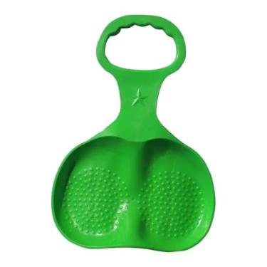 Imagem de UGPLM Trenó de inverno para neve, trenó de grama, tobogã, ideal para esquiar e relaxar nas férias, Verde