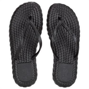 Imagem de Chinelo Brizza Arezzo Marrocos Flip Flop Preto - Feminino-Feminino