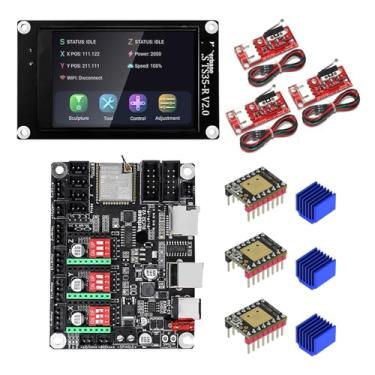 Imagem de Compatível com a placa-mãe Makerbase MKS DLC32 V2.1 de 32 bits - Controlador Wi-Fi offline com tela sensível ao toque TFT TS24/TS35-R para máquina de gravação a laser.(Package 8)